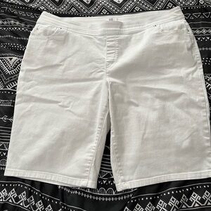 Kim Rogers White Women's Bermuda Shorts